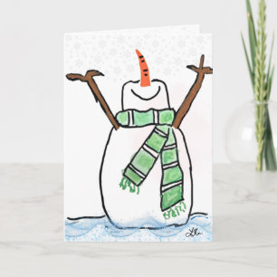 Snowman Christmas/Holiday Card