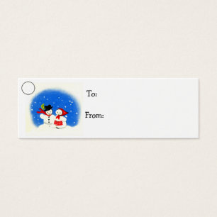 Snowman Christmas Holiday Gift Tag