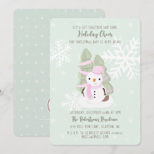 Snowman Christmas Invitation