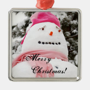 Snowman Christmas! Metal Ornament