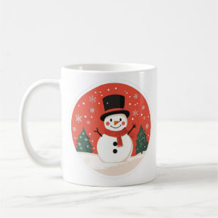 Snowman Christmas Mug Holiday Coffee Mug Winte