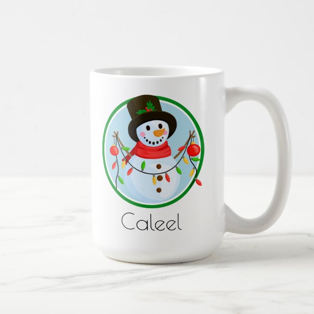 Snowman Christmas Mug: Sip in Holiday Coffee Mug (Right)