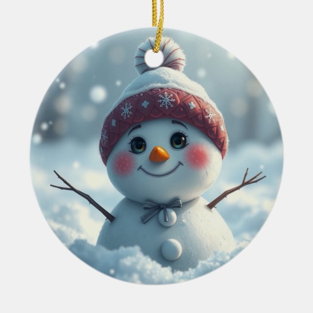 Snowman Christmas Ornament (Front)
