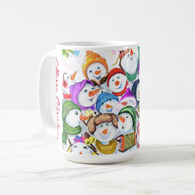 Snowman Christmas Party Mug (Front Left)
