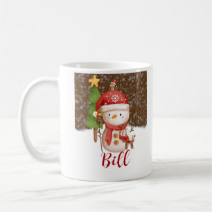 Snowman, Christmas Personalized Coffee Mug