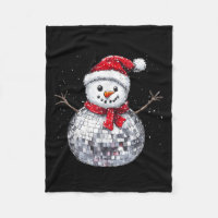 Snowman Christmas Retro Santa Hat Disco Ball Match