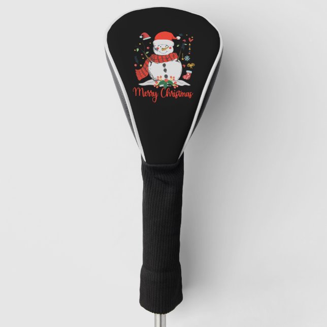 Snowman - Christmas Shirt Golf Head Cover (Front)