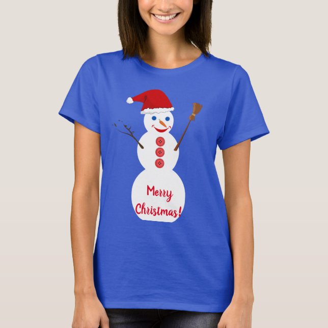 Snowman christmas T-Shirt (Front)
