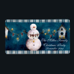 Snowman Christmas Water Bottle<br><div class="desc">Snowman Christmas Water Bottle Labels. These custom water bottle labels add that perfect personalized touch your holiday party. Check out our full line of Christmas invitations,  gifts and goodies in our store,  La Bebba Designs!</div>