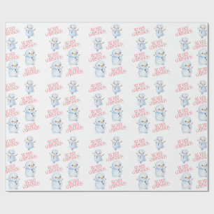 Snowman Christmas Wrapping Paper