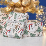 Snowman Christmas  Wrapping Paper<br><div class="desc">Celebrate the holidays with this beautiful Snowman Christmas wrapping paper</div>