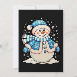 Snowman Christmas Xmas Winter Holiday Season Card
