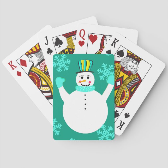 Snowman Classic Playing Cards (Back)