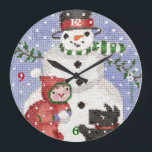Snowman clock<br><div class="desc">Its July 2012 in Virginia and the power was off entirely toooo long :(</div>