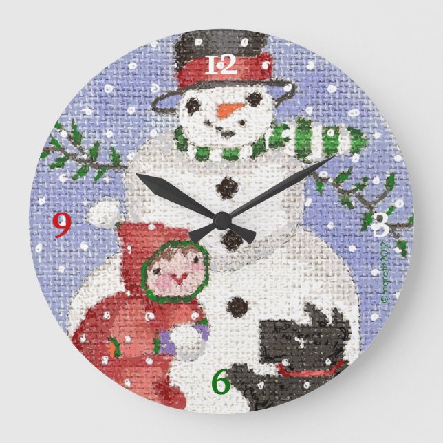 Snowman clock (Front)