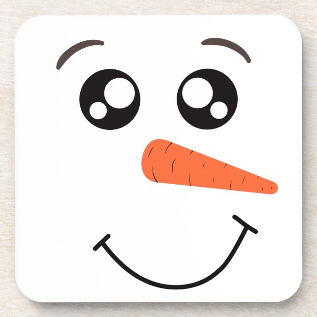 SNOWMAN COASTER SET (6) (Front)