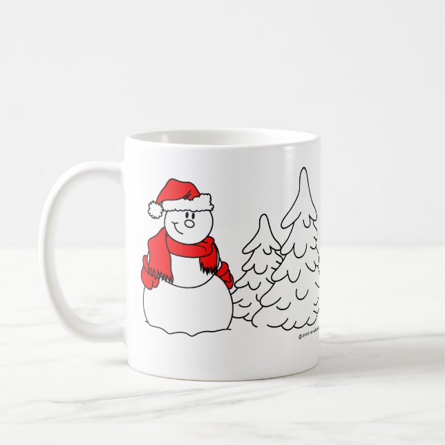 Snowman Coffee Mug (Left)