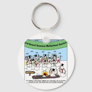 Snowman Convention Funny Christmas Gifts & Tees Keychain