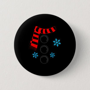 Snowman Costume  2 Inch Round Button