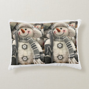 **SNOWMAN COUPLE** CHRISTMAS ACCENT PILLOW