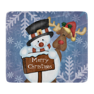 Snowman Cutting Board