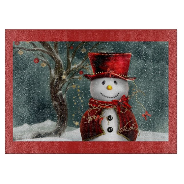 Snowman Cutting Board (Front)