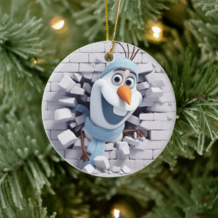 Snowman Decor Ceramic Ornament