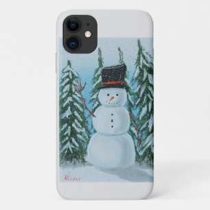 snowman digital painting  iPhone 11 case