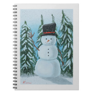 snowman digital painting   notebook