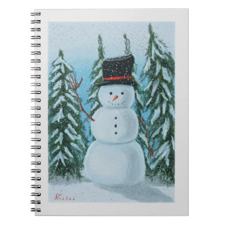 snowman digital painting notebook
