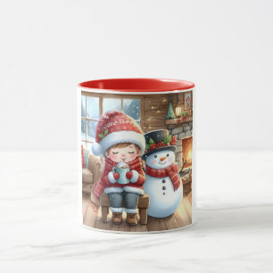 Snowman et amis Kids Christmas Mug