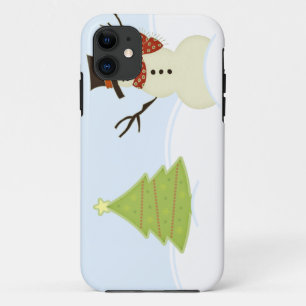 Snowman et Tree iPhone 5 BT Coque
