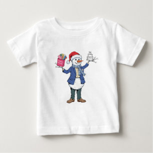 Snowman Event Organizer Christmas 2026 Holiday Baby T-Shirt
