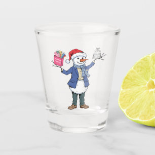 Snowman Event Organizer Christmas 2026 Holiday Shot Glass
