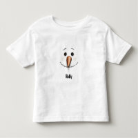 Snowman Face and Name Charming Whimsical