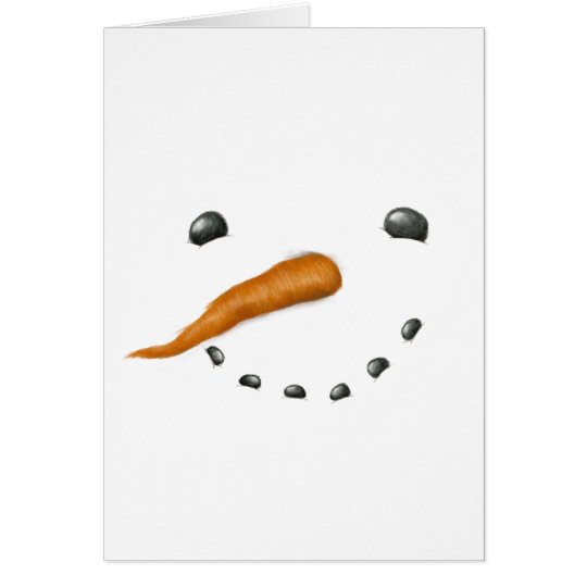 SNOWMAN FACE CARD