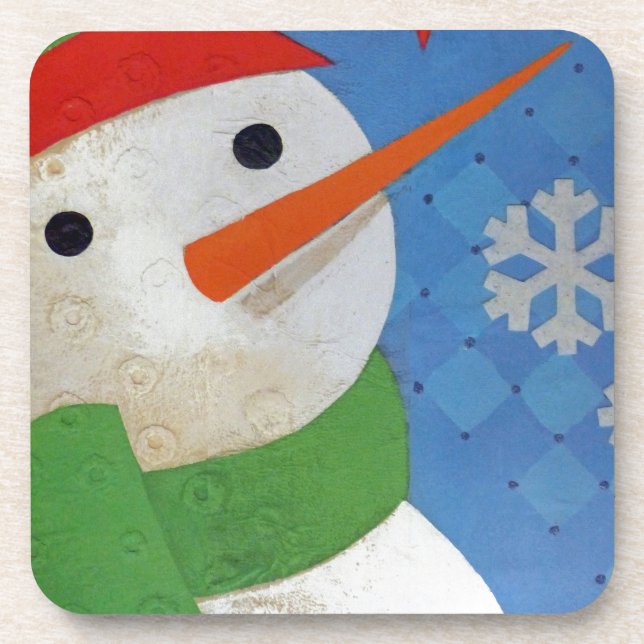 Snowman Face Coaster (Front)