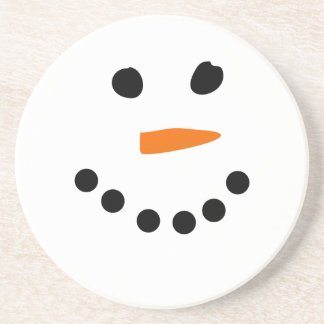 Snowman Face Coaster