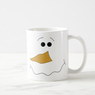 Snowman Face Coffee Mug
