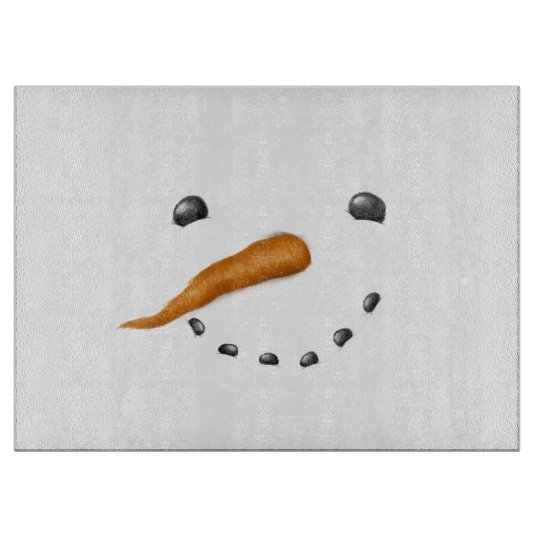 SNOWMAN FACE CUTTING BOARD