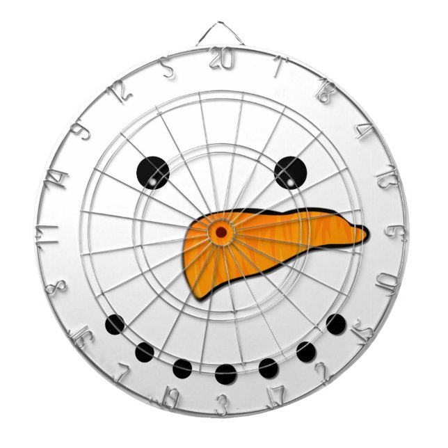 Snowman Face Dartboard (Front)