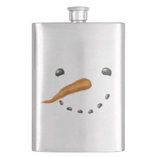 SNOWMAN FACE HIP FLASK