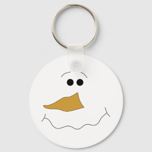 Snowman Face Keychain