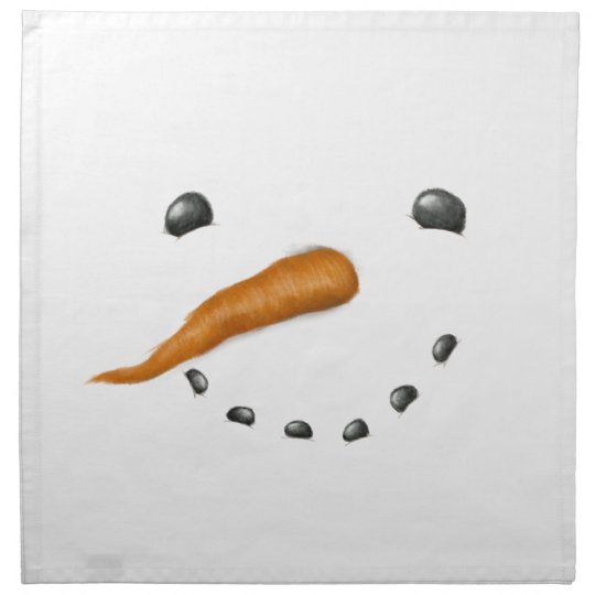 SNOWMAN FACE NAPKIN