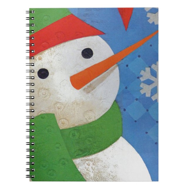 Snowman Face Notebook (Front)