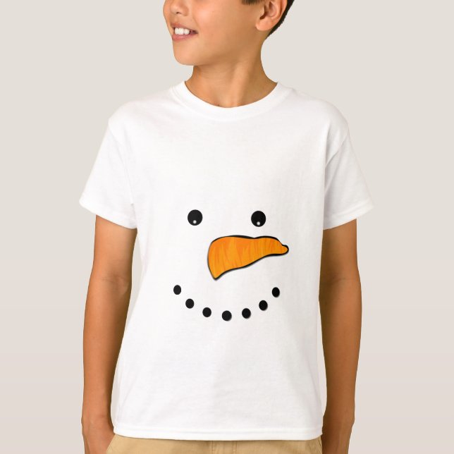 Snowman Face T-Shirt (Front)