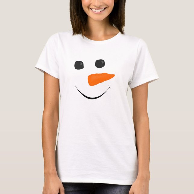 Snowman Face T-Shirt (Front)