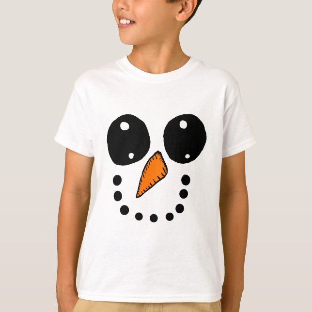 Snowman Face T-Shirt (Front)
