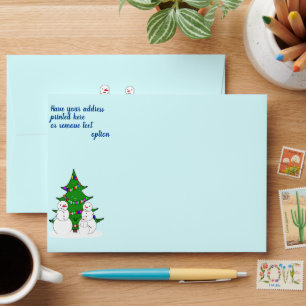 Snowman Family Christmas Envelope