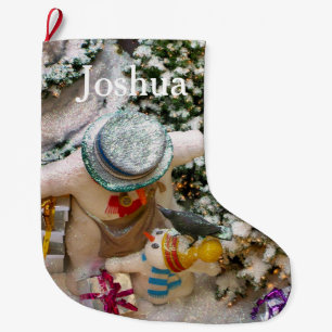 Snowman Family Christmas Stocking